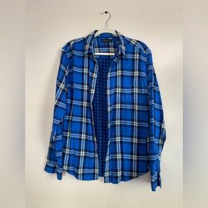 Mens blue flannel